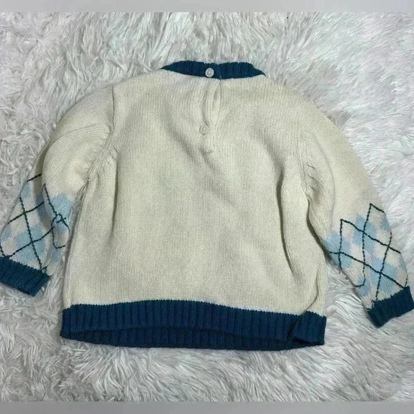 Gymboree Girls NWOT My Best Friend Argyle Dog Sweater - Picture 2 of 8